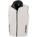 White-Black - Front - Result Mens Core Printable Soft Shell Bodywarmer