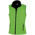 Vivid Green-Black - Front - Result Womens-Ladies Core Printable Soft Shell Bodywarmer