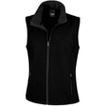 Black-Black - Front - Result Womens-Ladies Core Printable Soft Shell Bodywarmer