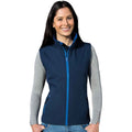 Navy-Royal Blue - Back - Result Womens-Ladies Core Printable Soft Shell Bodywarmer