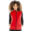 Red-Black - Back - Result Womens-Ladies Core Printable Soft Shell Bodywarmer