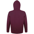 Burgundy - Back - SOLS Snake Unisex Hooded Sweatshirt - Hoodie