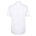 White - Back - Henbury Mens Modern Short Sleeve Oxford Shirt