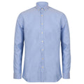 Blue - Front - Henbury Mens Modern Long Sleeve Oxford Shirt