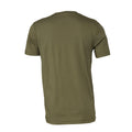 Military Green - Back - Bella + Canvas Adults Unisex Crew Neck T-Shirt