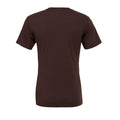 Brown - Back - Bella + Canvas Adults Unisex Crew Neck T-Shirt