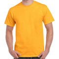 Gold - Front - Gildan Mens Heavy Cotton T-Shirt