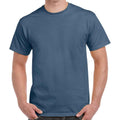 Indigo - Front - Gildan Mens Heavy Cotton T-Shirt