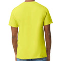 Safety Green - Back - Gildan Mens Heavy Cotton T-Shirt