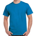 Sapphire Blue - Front - Gildan Mens Heavy Cotton T-Shirt