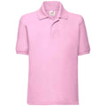 Light Pink - Front - Fruit Of The Loom Childrens-Kids Poly-Cotton Pique Polo Shirt