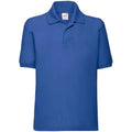 Royal Blue - Front - Fruit Of The Loom Childrens-Kids Poly-Cotton Pique Polo Shirt