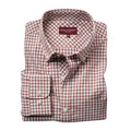 Brown - Front - Brook Taverner Mens Montana Gingham Long Sleeve Shirt