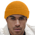 Sun Yellow - Side - Beechfield Engineered Knit Ribbed Beanie