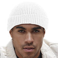 White - Back - Beechfield Engineered Knit Ribbed Beanie