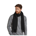 Black - Back - Beechfield Classic Woven Scarf