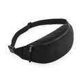 Black - Front - BagBase Unisex Recycled Belt Bag