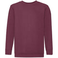 Burgundy - Front - Fruit of the Loom Kids-Childrens Classic Drop Shoulder Sweatshirt