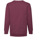 Burgundy - Back - Fruit of the Loom Kids-Childrens Classic Drop Shoulder Sweatshirt