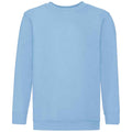 Sky Blue - Front - Fruit of the Loom Kids-Childrens Classic Drop Shoulder Sweatshirt