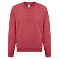 Heather Red - Front - Fruit of the Loom Kids-Childrens Classic Drop Shoulder Sweatshirt