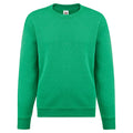 Heather Green - Front - Fruit of the Loom Kids-Childrens Classic Drop Shoulder Sweatshirt