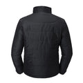 Black - Back - Russell Mens Cross Padded Jacket