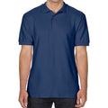 Navy - Back - Gildan Mens Double Piqué Polo Shirt