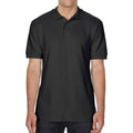 Black - Back - Gildan Mens Double Piqué Polo Shirt