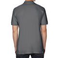 Charcoal - Back - Gildan Mens Double Piqué Polo Shirt