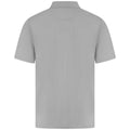 Silver - Back - Henbury Mens Pique Polo Shirt