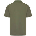 Olive - Back - Henbury Mens Pique Polo Shirt