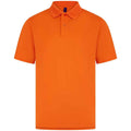 Bright Orange - Front - Henbury Mens Pique Polo Shirt