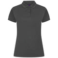 Heather Charcoal - Front - Henbury Womens-Ladies Pique Polo Shirt