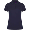 Oxford Navy - Front - Henbury Womens-Ladies Pique Polo Shirt