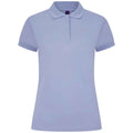 Lavender - Front - Henbury Womens-Ladies Pique Polo Shirt