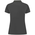 Charcoal - Front - Henbury Womens-Ladies Pique Polo Shirt