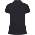 Navy - Back - Henbury Womens-Ladies Pique Polo Shirt