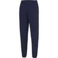 New French Navy - Front - Awdis Mens College Cuffed Ankle Jogging Bottoms