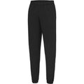 Jet Black - Front - Awdis Mens College Cuffed Ankle Jogging Bottoms