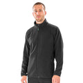 Black - Back - Result Genuine Recycled Mens Polarthermic Fleece Jacket