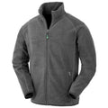 Grey - Front - Result Genuine Recycled Mens Polarthermic Fleece Jacket