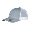 Grey-White Heather - Front - Flexfit Retro Two Tone Trucker Cap