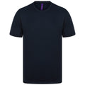 Navy - Front - Henbury Mens HiCool Performance T-Shirt