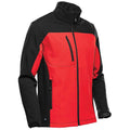 Bright Red-Black - Side - Stormtech Mens Cascades Soft Shell Jacket