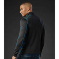 Black-Electric Blue - Side - Stormtech Mens Pulse Zip Neck Fleece Top