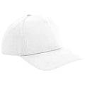 White - Front - Beechfield Urbanwear 5 Panel Snapback Cap