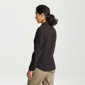 Black - Side - Craghoppers Womens-Ladies Expert Kiwi Long-Sleeved Shirt