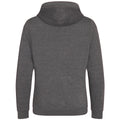 Charcoal - Side - Awdis Unisex Adult Cross Neck Hoodie