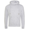 Heather Grey - Back - Awdis Unisex Adult Cross Neck Hoodie